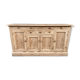 Scandinavian natural pine sideboard with 4 doors and 6 drawers.