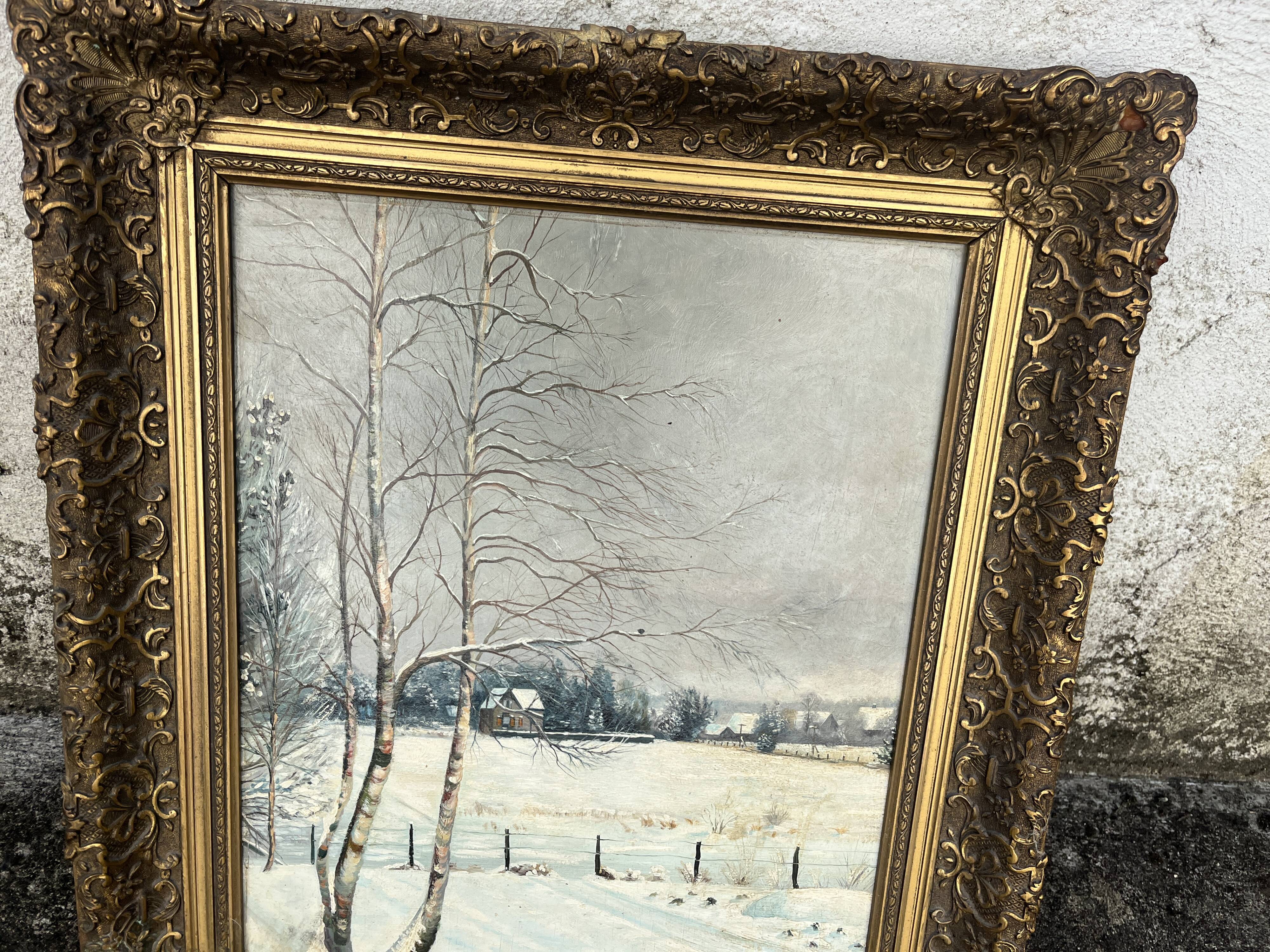 Tableau XIX Jacob Jackson - Winter Landscape with Birches