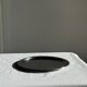 Vintage circular plate with pearl stripe D27
