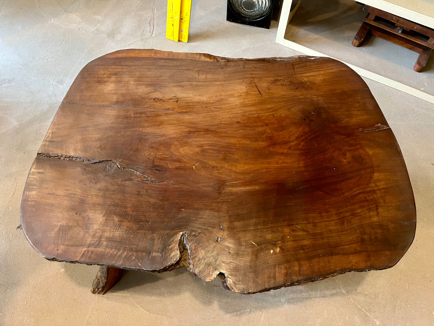 Old wooden coffee table