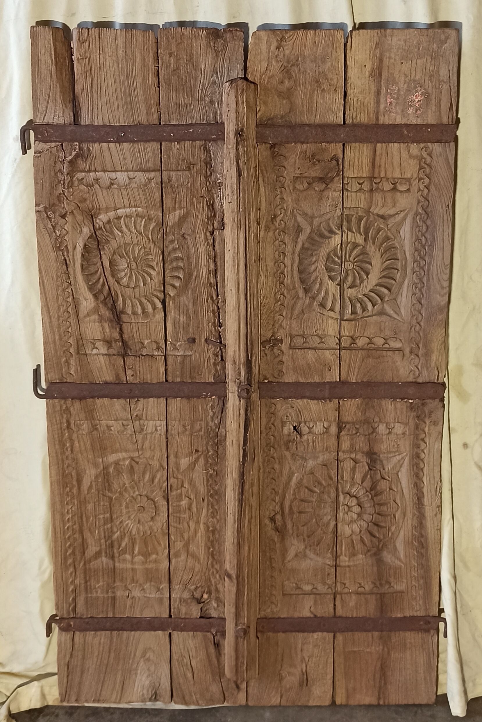 Old wooden door