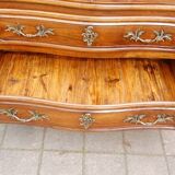 18th-century Louis XV walnut commode.
