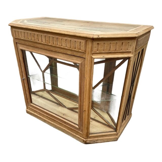 Banque de magasin en chêne Art-Deco