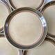 Set of 6 flat plates in vintage stoneware 70s