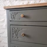 Large solid oak chest of drawers
