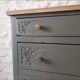 Large solid oak chest of drawers