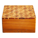 Hand-decorated wooden box.