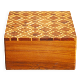 Hand-decorated wooden box.