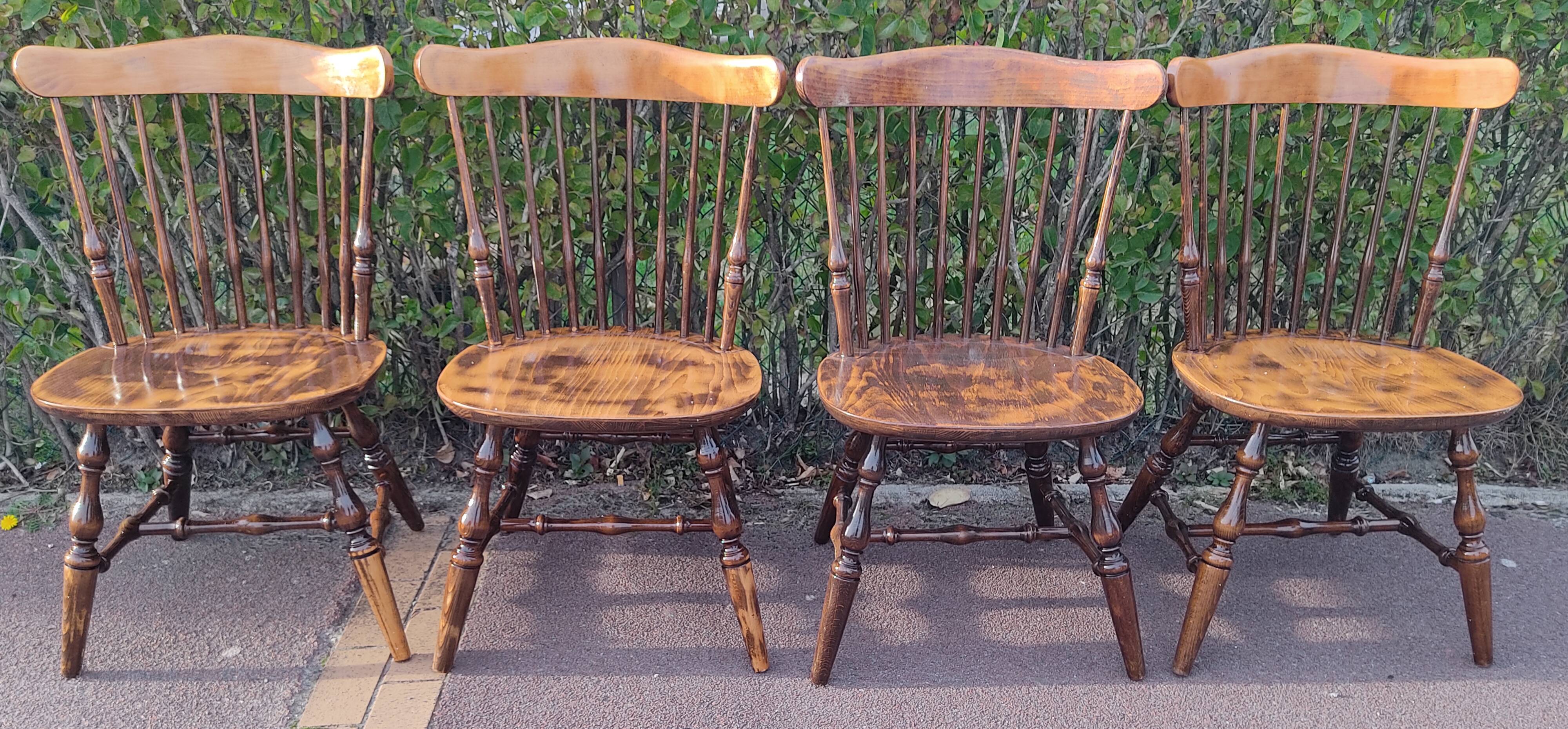 4 vintage bistro chairs