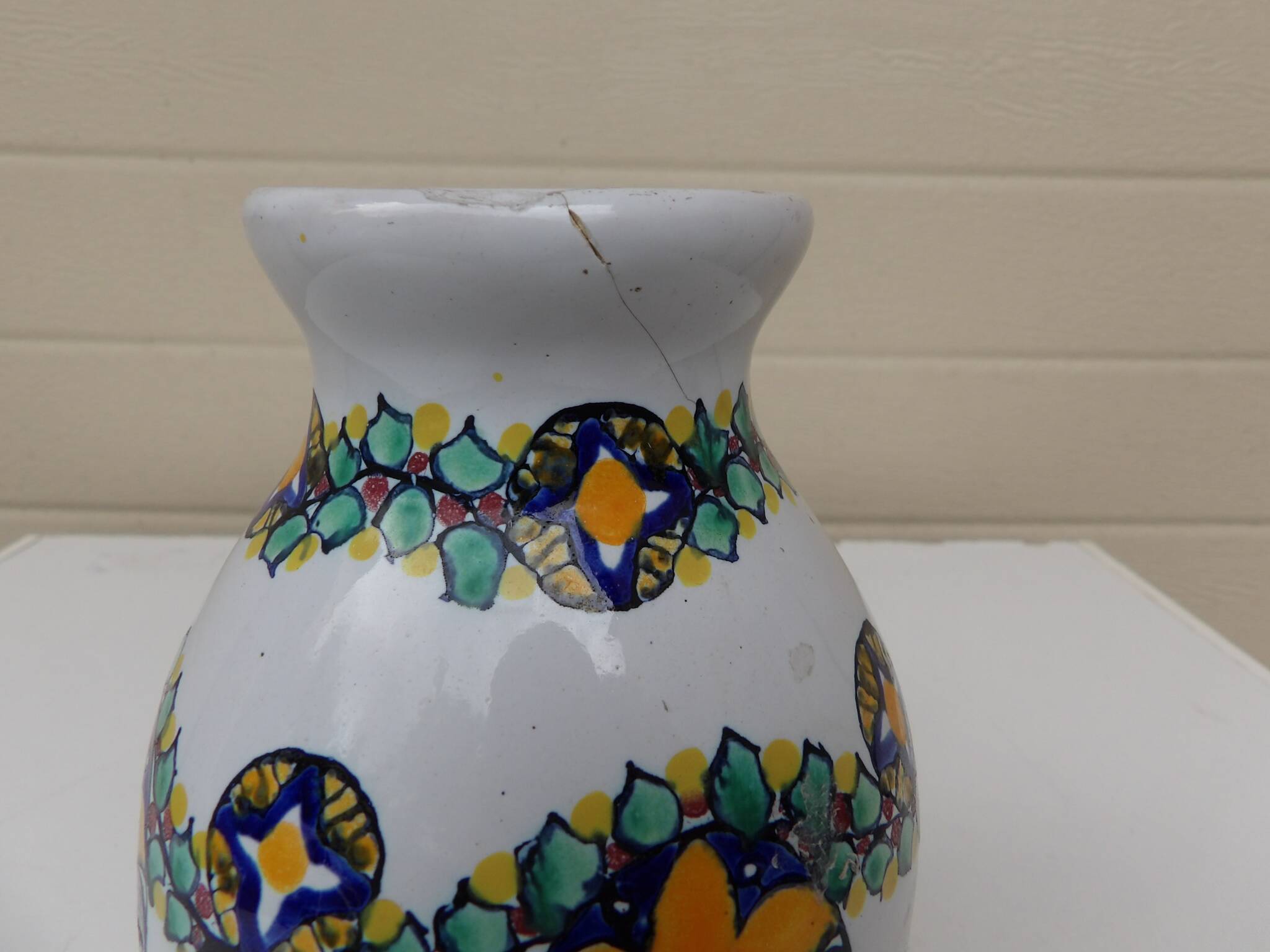 faience vase