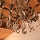 Louis XV style bronze and crystal chandelier - 12 lights