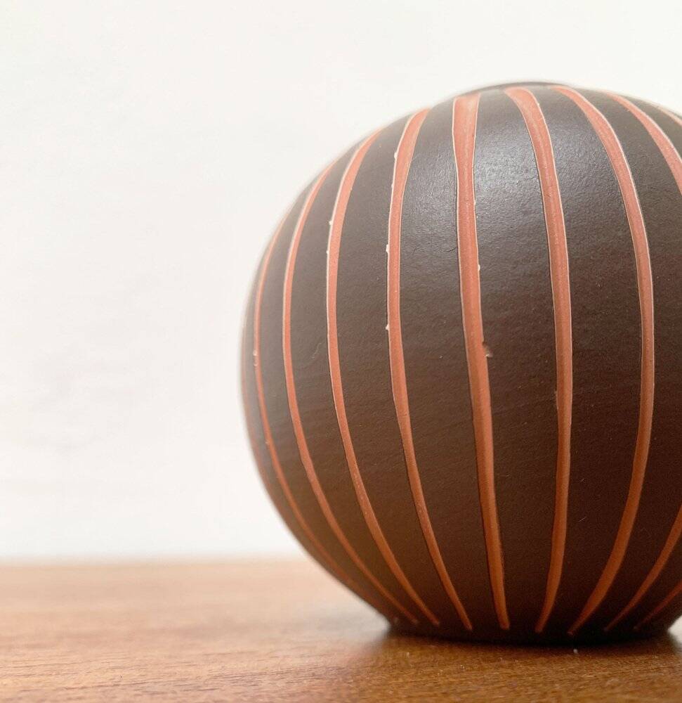 Wormser Terra-Sigillata pottery vase from Germany, mid-century, 1960s.