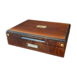 Wooden and brass box