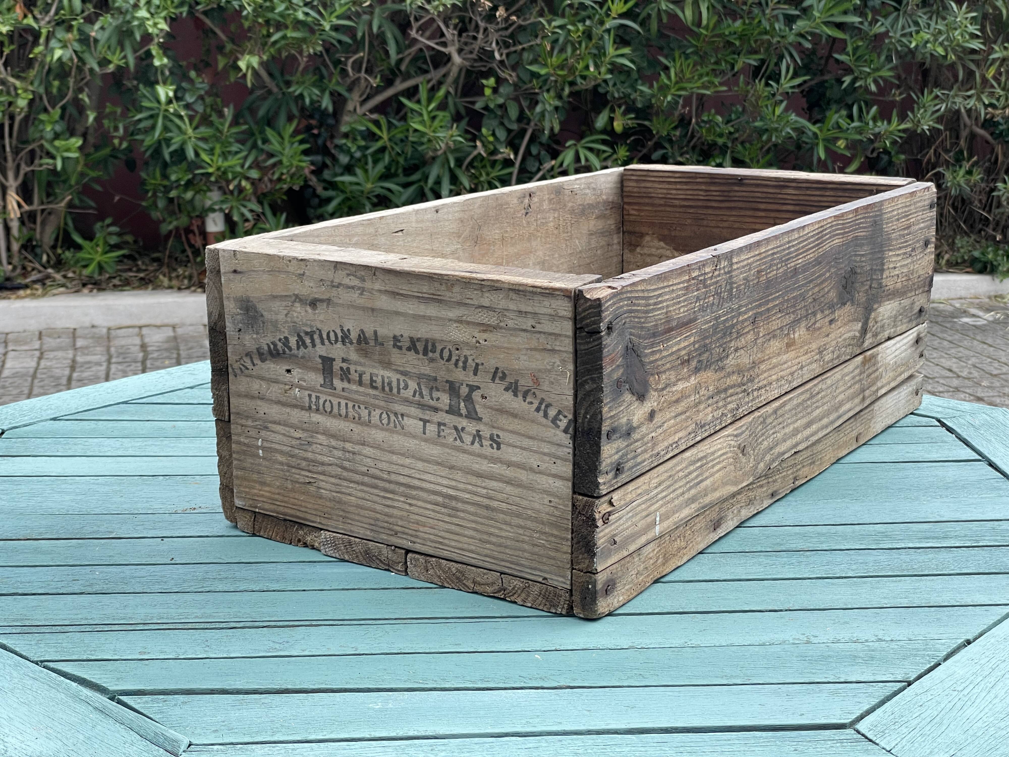 Old wooden box