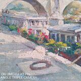 Edouard Leverd (1881-1950) oil on cardboard - 35 x 27 cm - bridge in Paris 1937