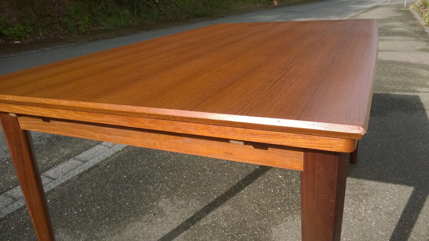 Scandinavian extendable teak table