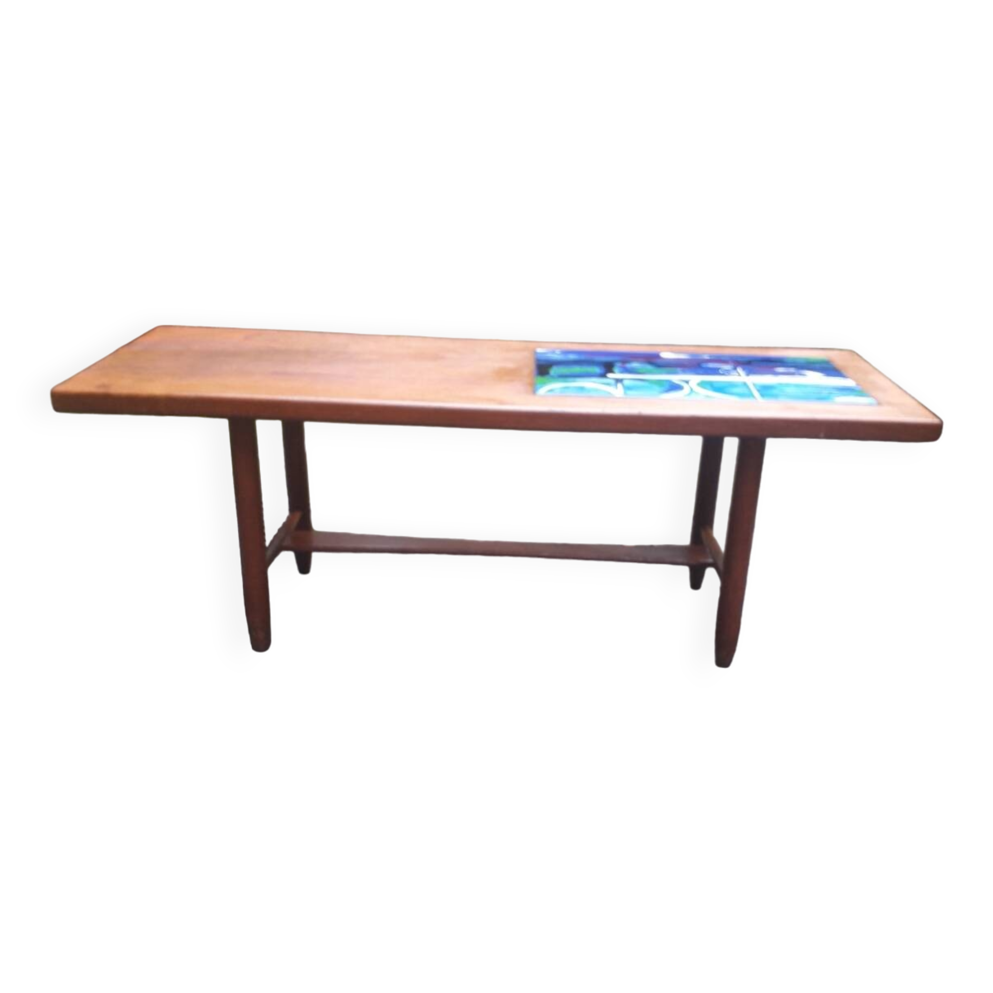 Scandinavian coffee table, Touraine enamels