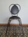 Metal and leather chair