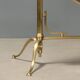 Brass vanity mirror with adjustable tilt