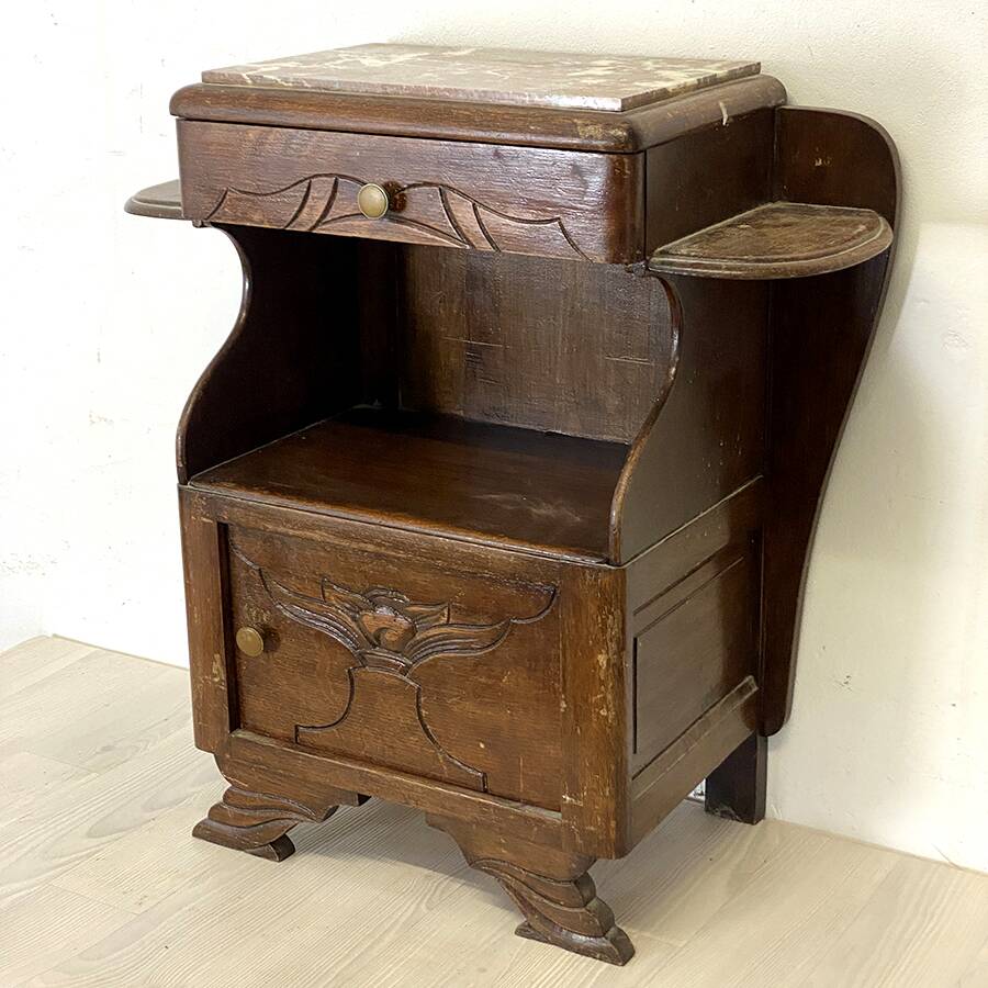 40's art deco bedside table