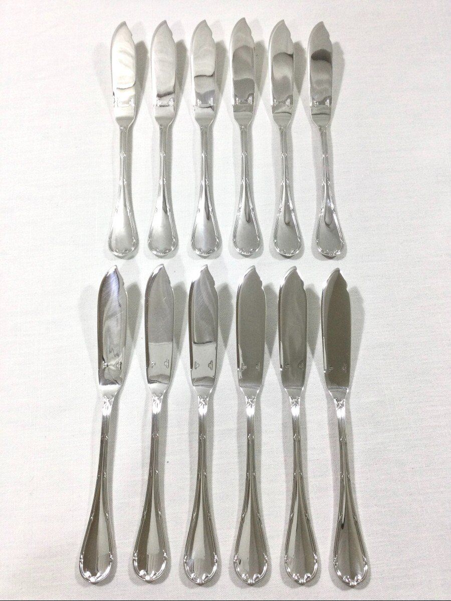 Christofle - cross ribbon fish cutlery