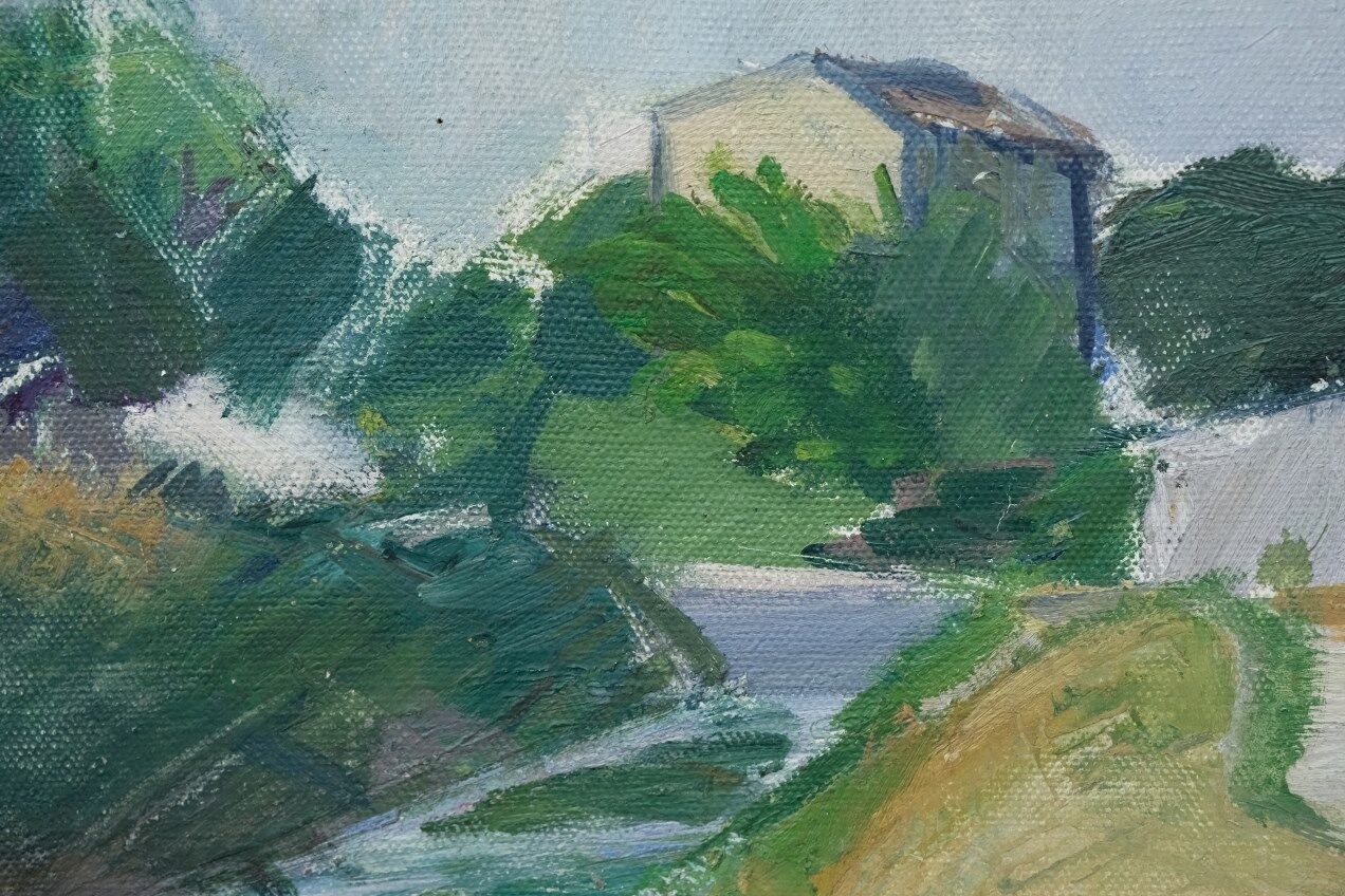 Brita Af Klercker, Swedish painting, 1952, Oil on canvas, Framed