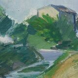 Brita Af Klercker, Swedish painting, 1952, Oil on canvas, Framed