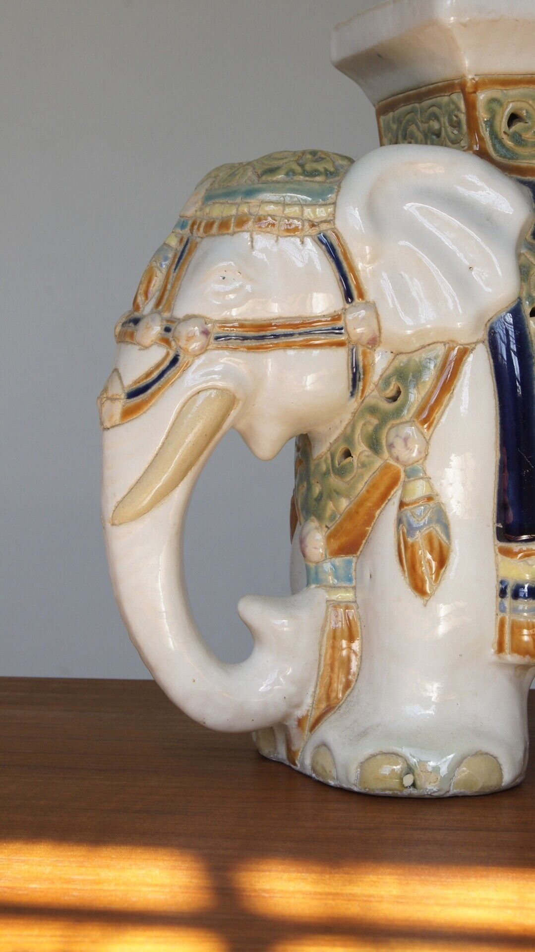 Ceramic elephant flowerbed, 1960s