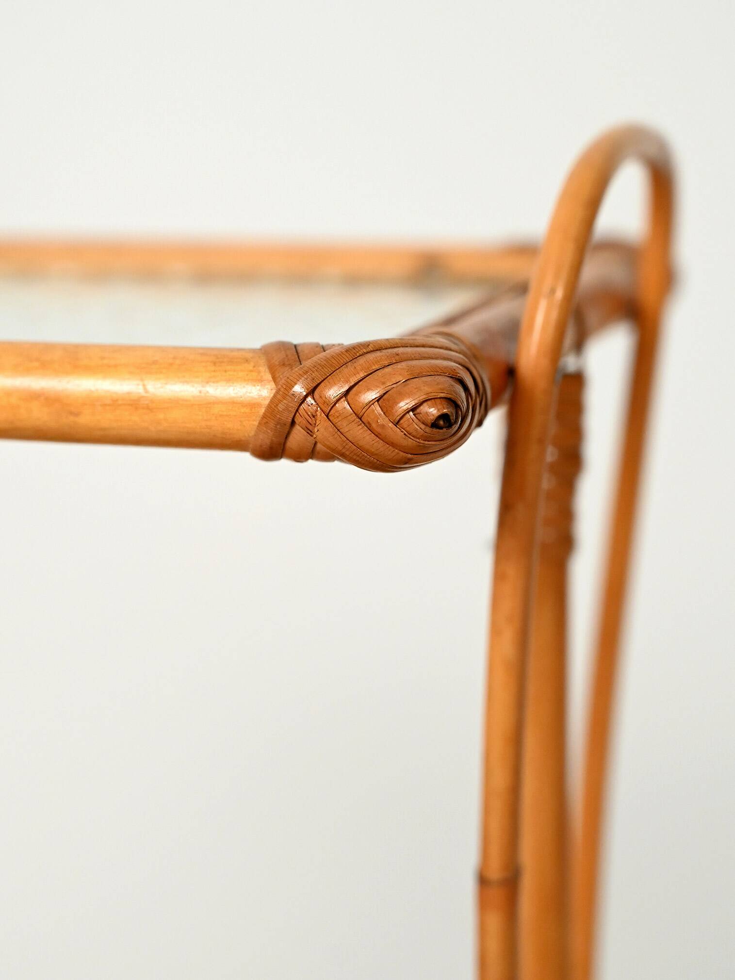 Scandinavian Woven Bamboo Magazine Rack