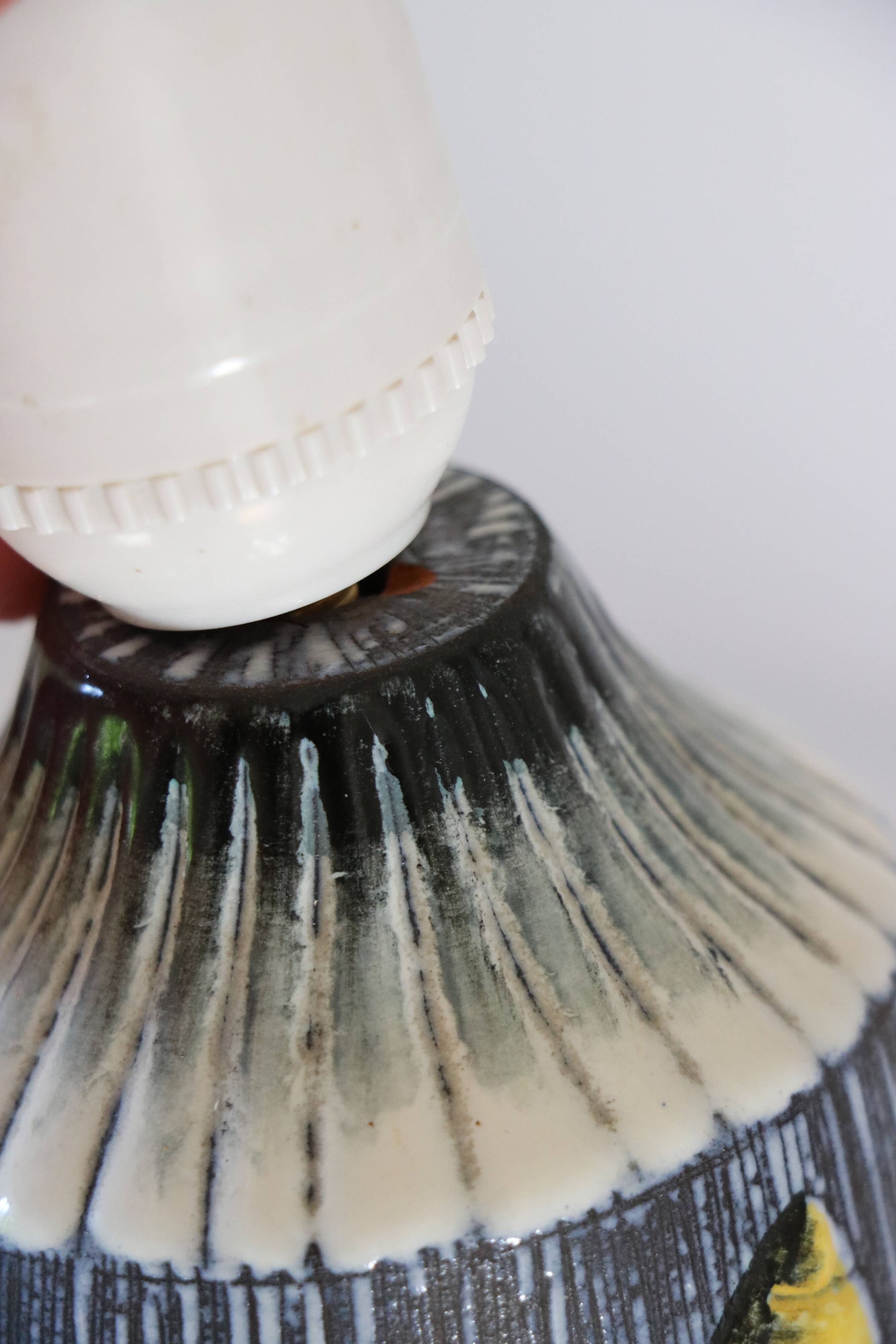 Scandinavian ceramic lamp base by Tilgmans Keramik