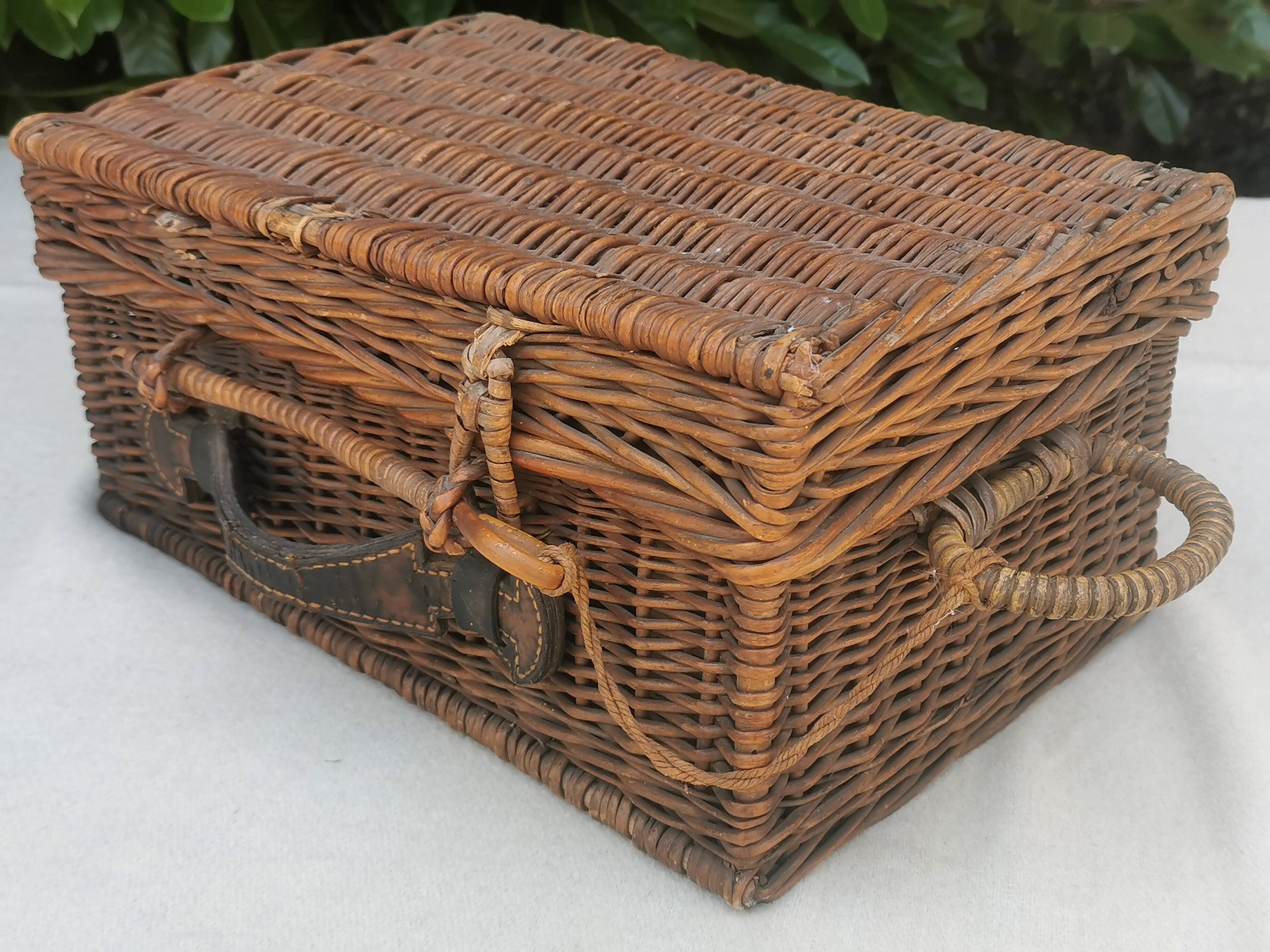 Vintage picnic basket