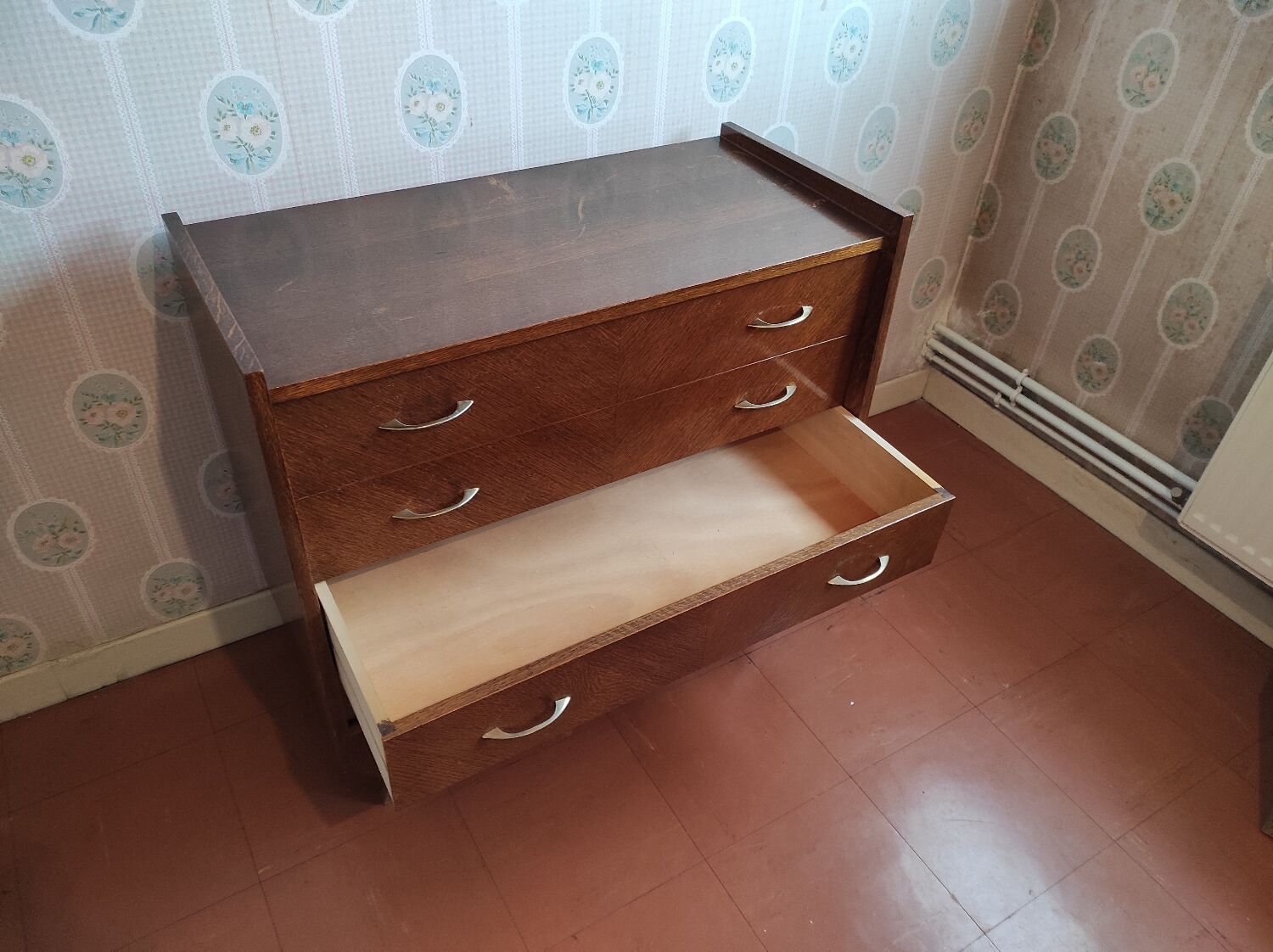 Scandinavian style chest of drawers 4 drawers 1960