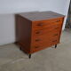 Teak chest of drawers and metal feet