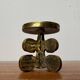 Vintage brutalist bronze chandelier by Gallo, 1970s.