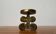 Vintage brutalist bronze chandelier by Gallo, 1970s.