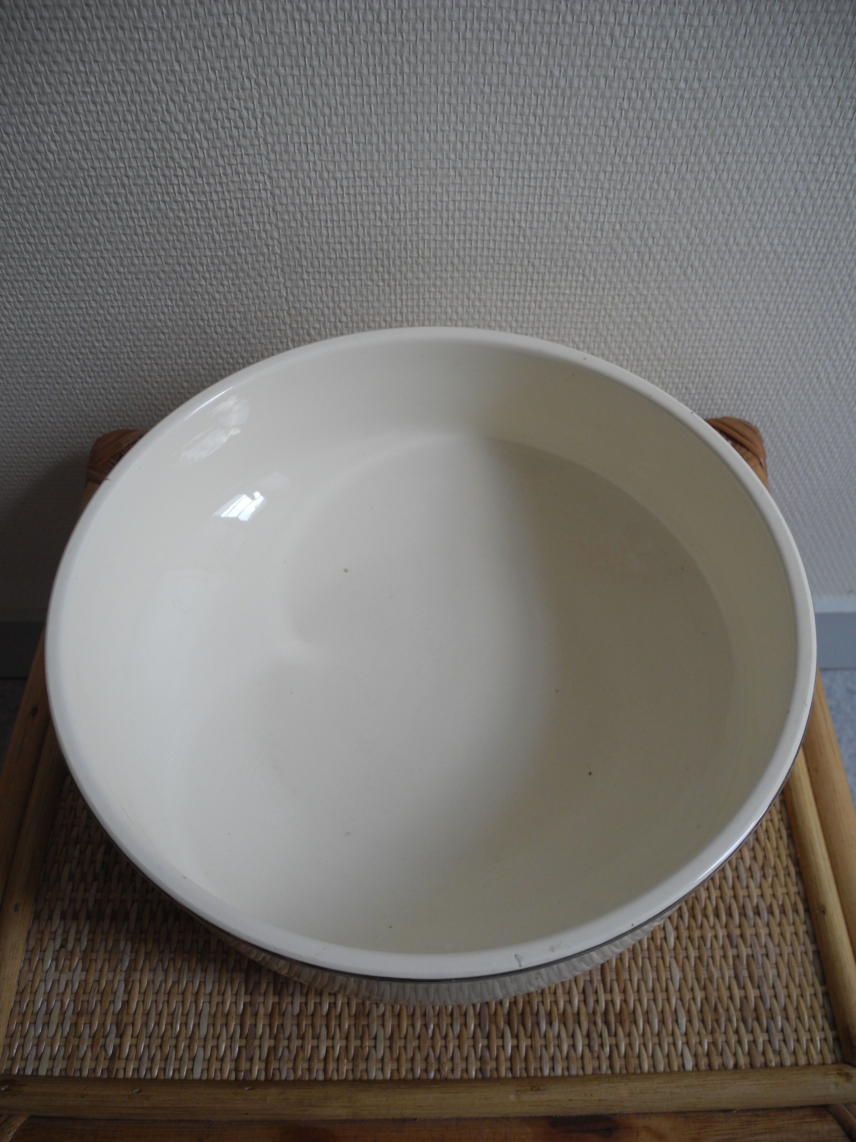 Sarreguemines old French basin earthenware basin