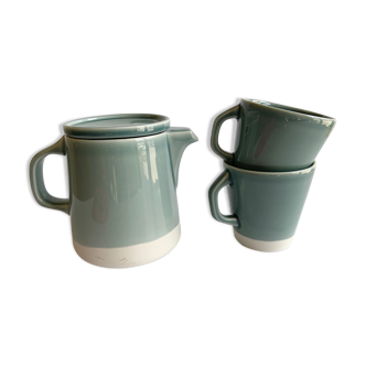 Teapot and mugs Jars Canteen