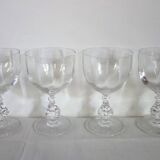4 aperitif glasses in Sèvres crystal, Choiseul model
