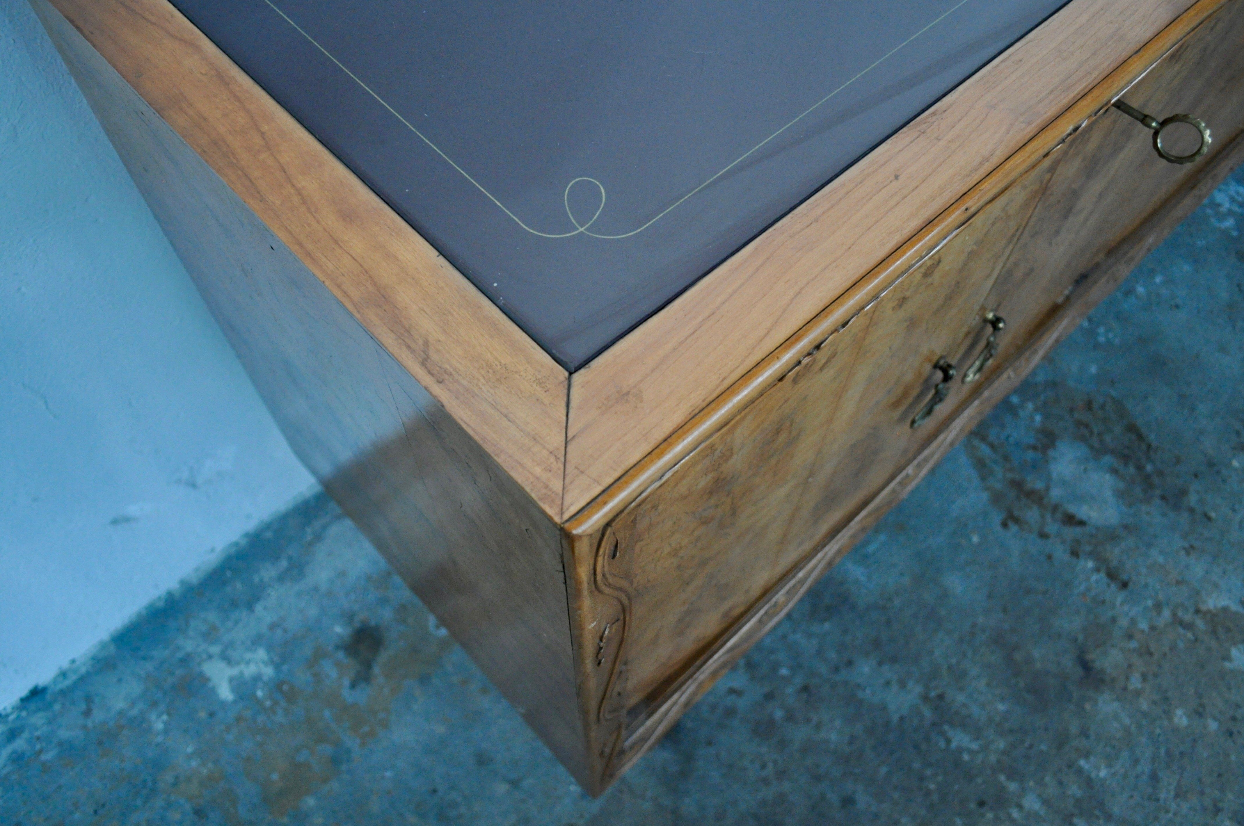 Mid-Century Italian Cherrywood and Walnut Sideboards, 1950s