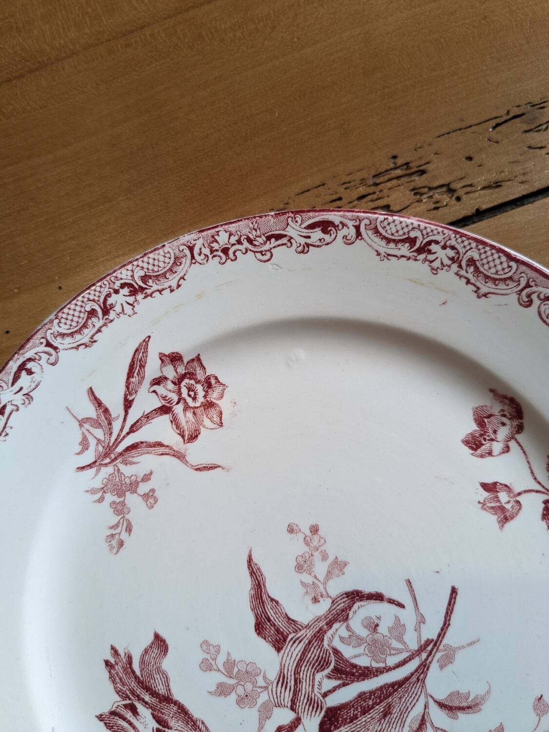 12 assiettes à dessert Sarreguemines Fontanges