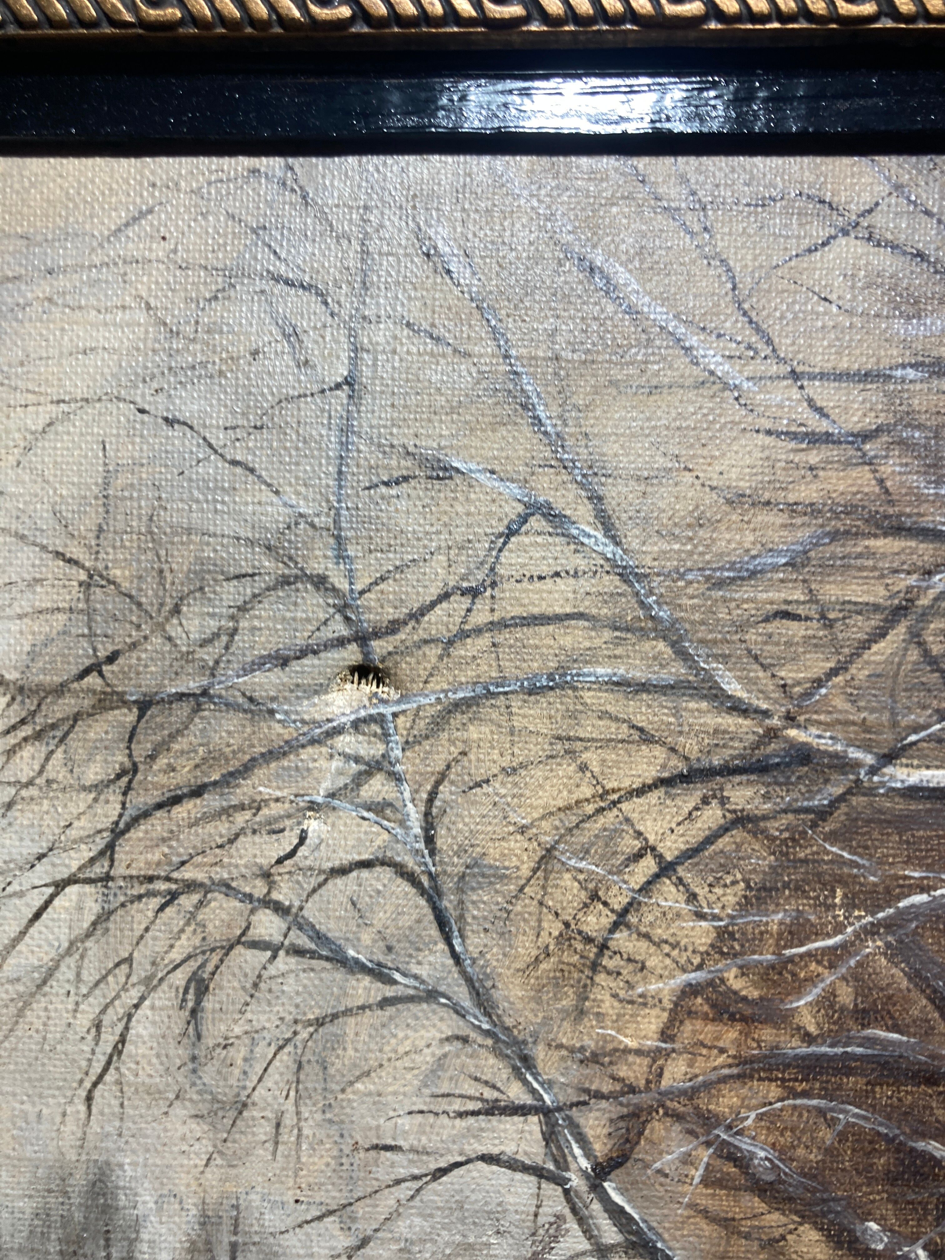 Oil on canvas signed L. Schmitt 1993