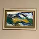 Original Swedish Oil on Cardboard – "Mountains" by Svendolf Carlsson – Signed – Vintage and Framed – 70 × 45 cm (27.6" × 17.7")