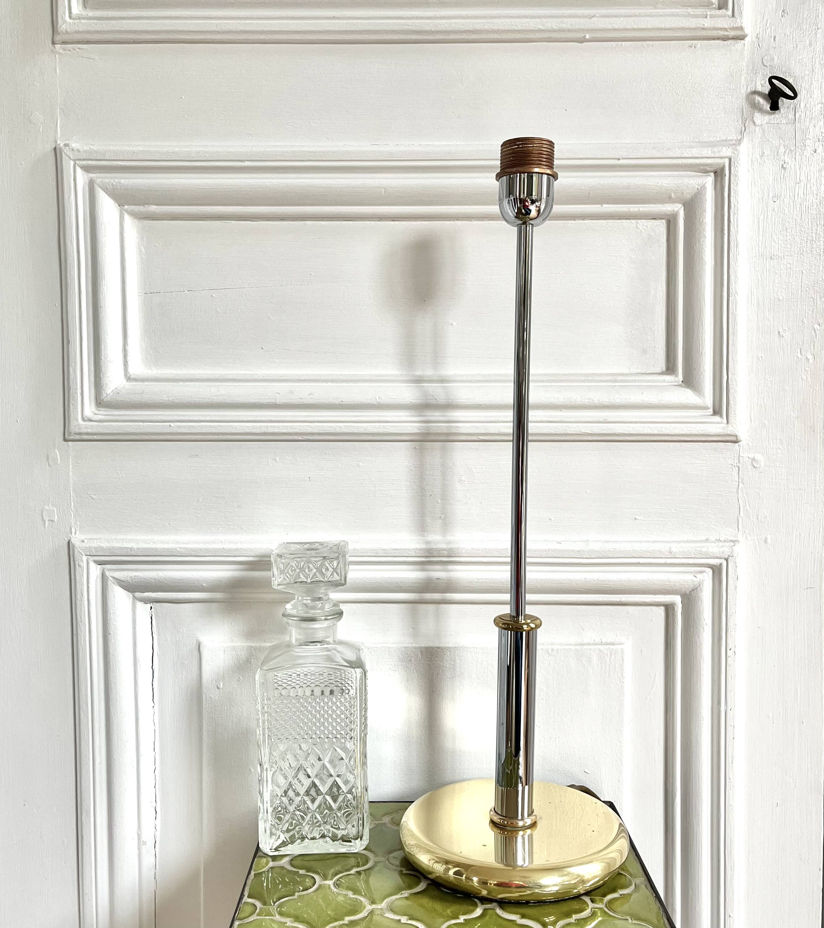 Italian chrome lamp base from the 70s/80s