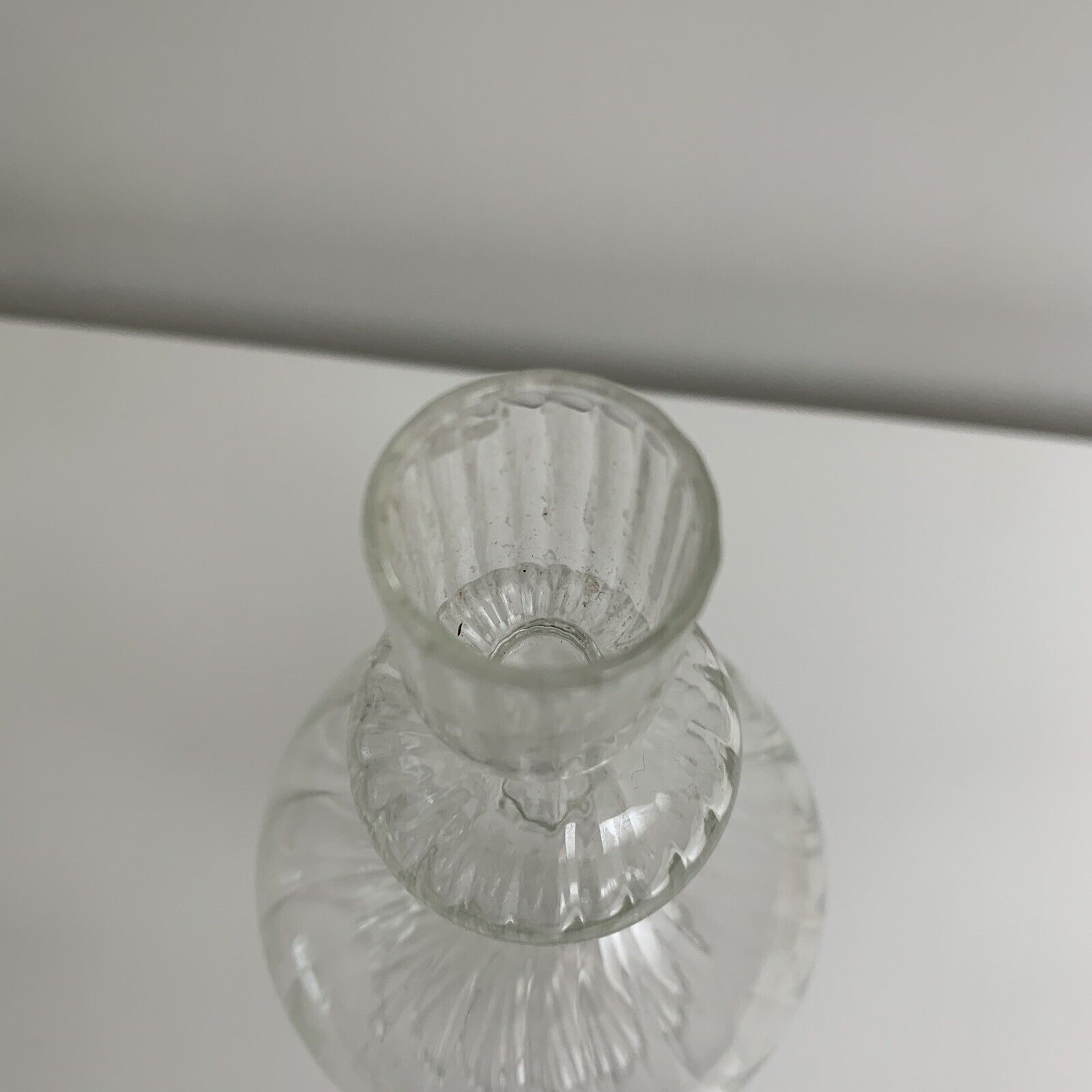 Bougeoir venitien en verre soufflé tourné tourbillon twist