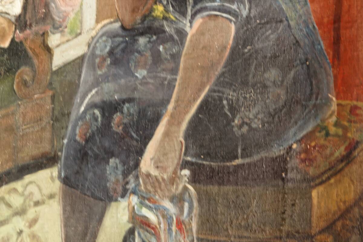 Monumental oil on canvas, post-Fauvist, 1925-1945.