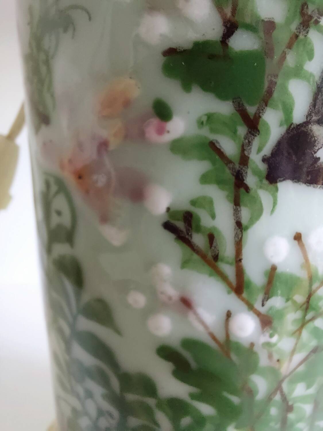 Vintage porcelain lamp