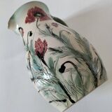 Stoneware pitcher with poppy decoration – Laurence Petit – Atelier de Prusly