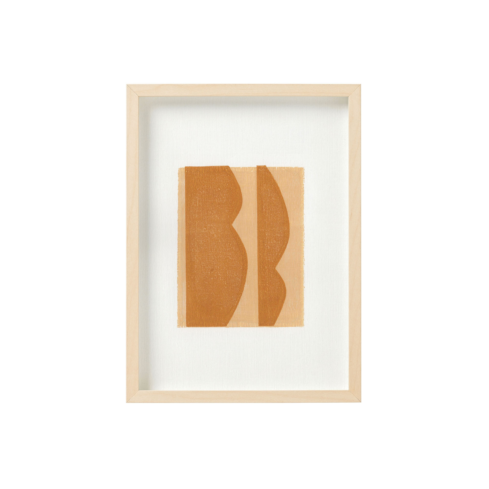 Monotype painting on paper - illustration Abstract Monotype painting on paper -M101 signed Eawy