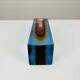 Sommerso vase in Murano glass, attributed to Flavio Poli.