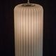 Large Italian architectural pendant loght in opaline glass - Attributed to Arredoluce.